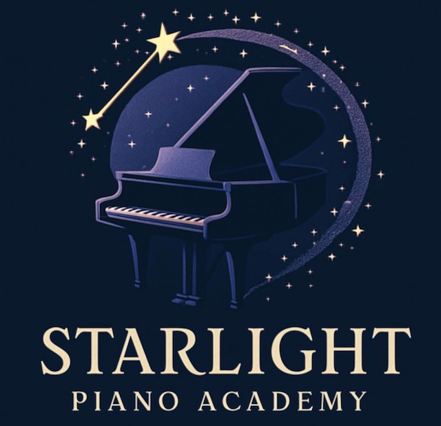 Blue Logo for The Starlight Piano Academy Lessons in Washington DC and Northern Virginia